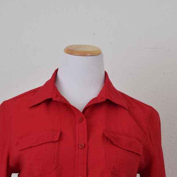 Van Heusen Womens Button‎ Blouse Rayon/Nylon size SMALL - Picture 7 of 11